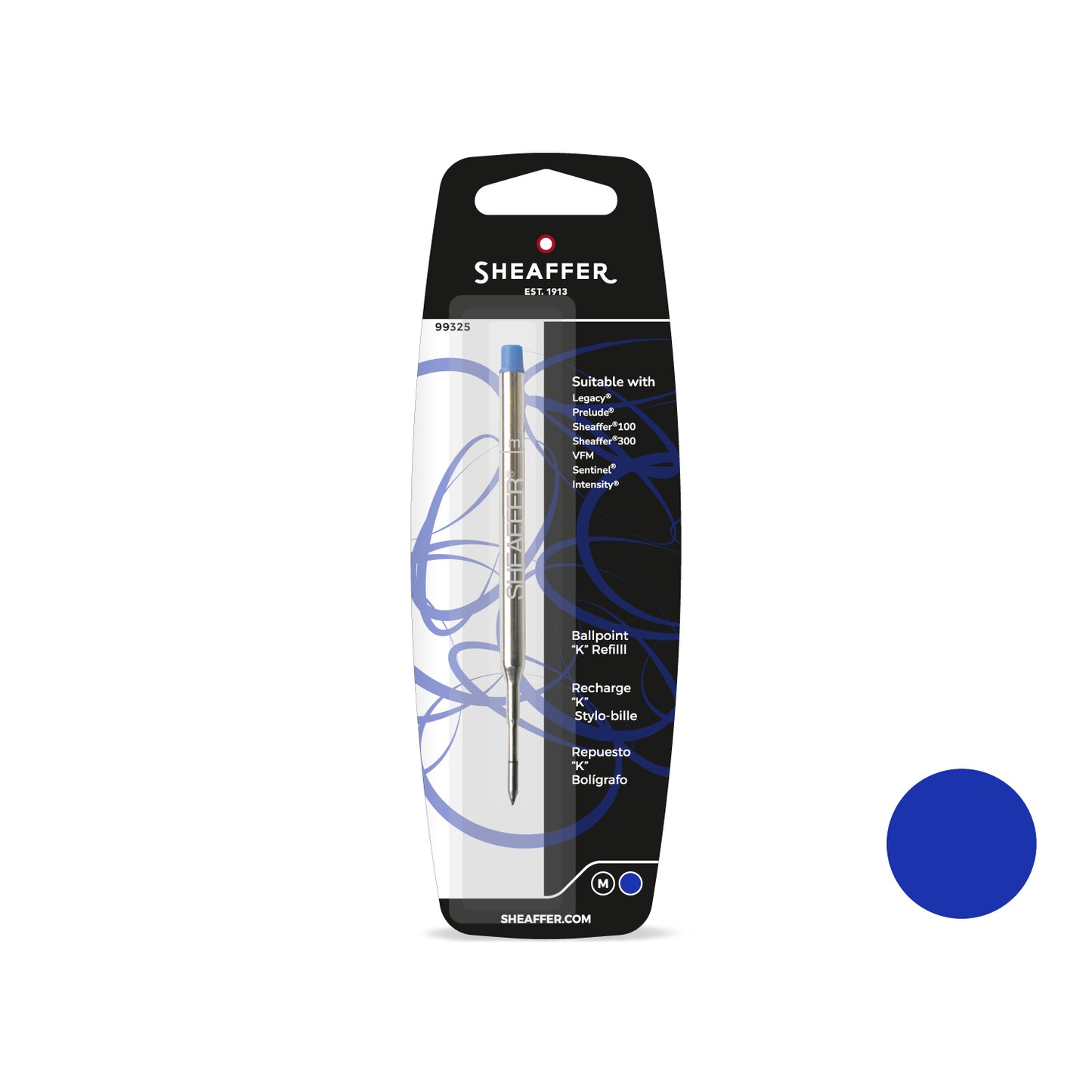 Sheaffer K Style Ball Refill - Blue