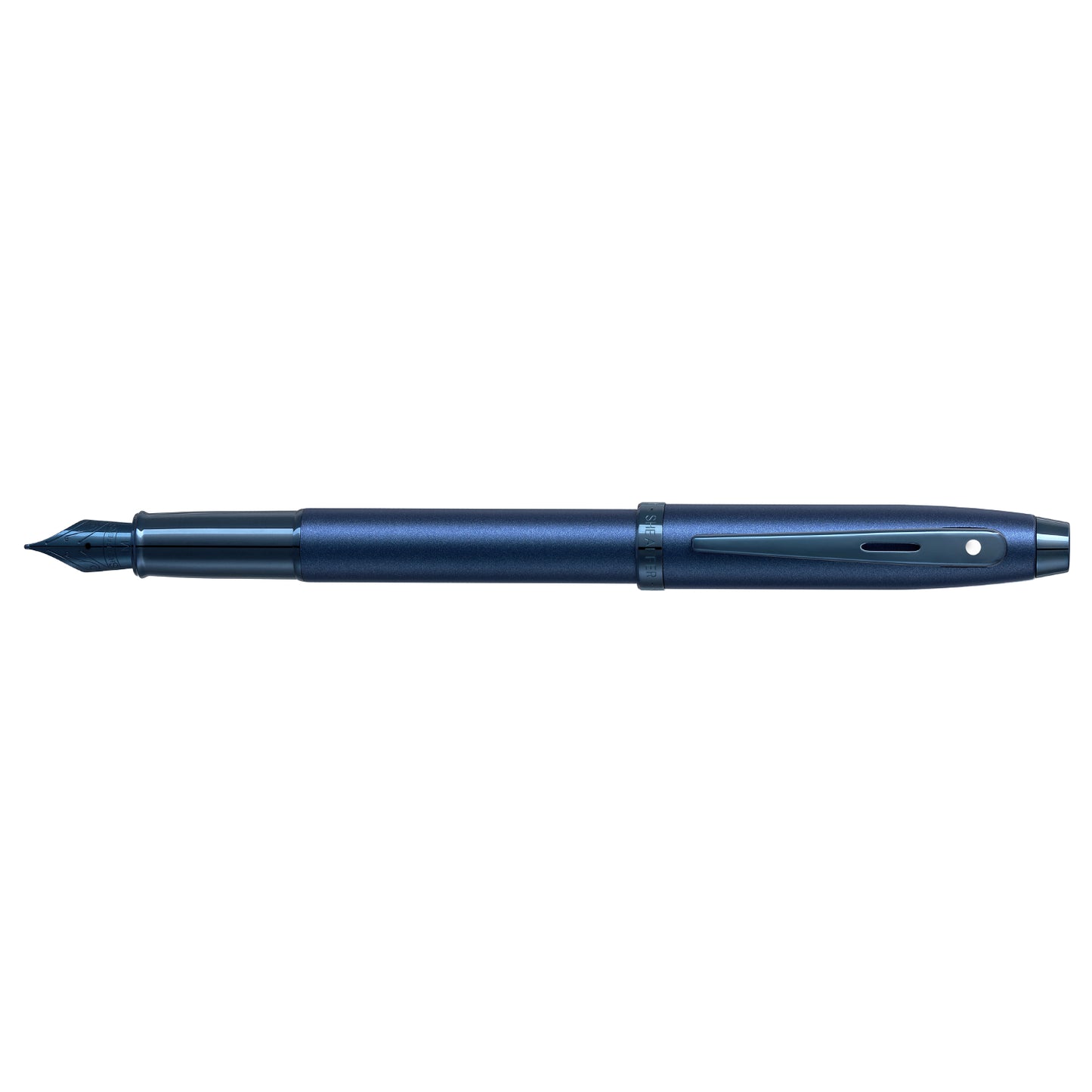 Sheaffer 100 Satin Blue Fountain Pen - Medium Nib