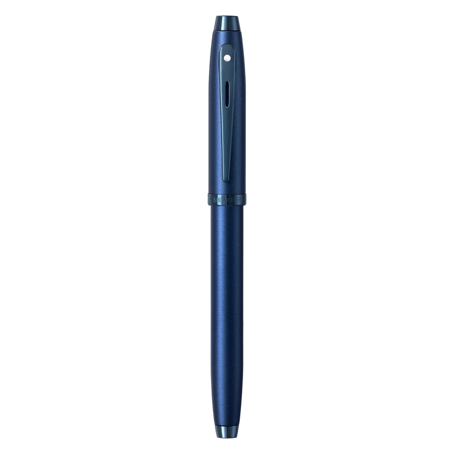 Sheaffer 100 Satin Blue Fountain Pen - Medium Nib