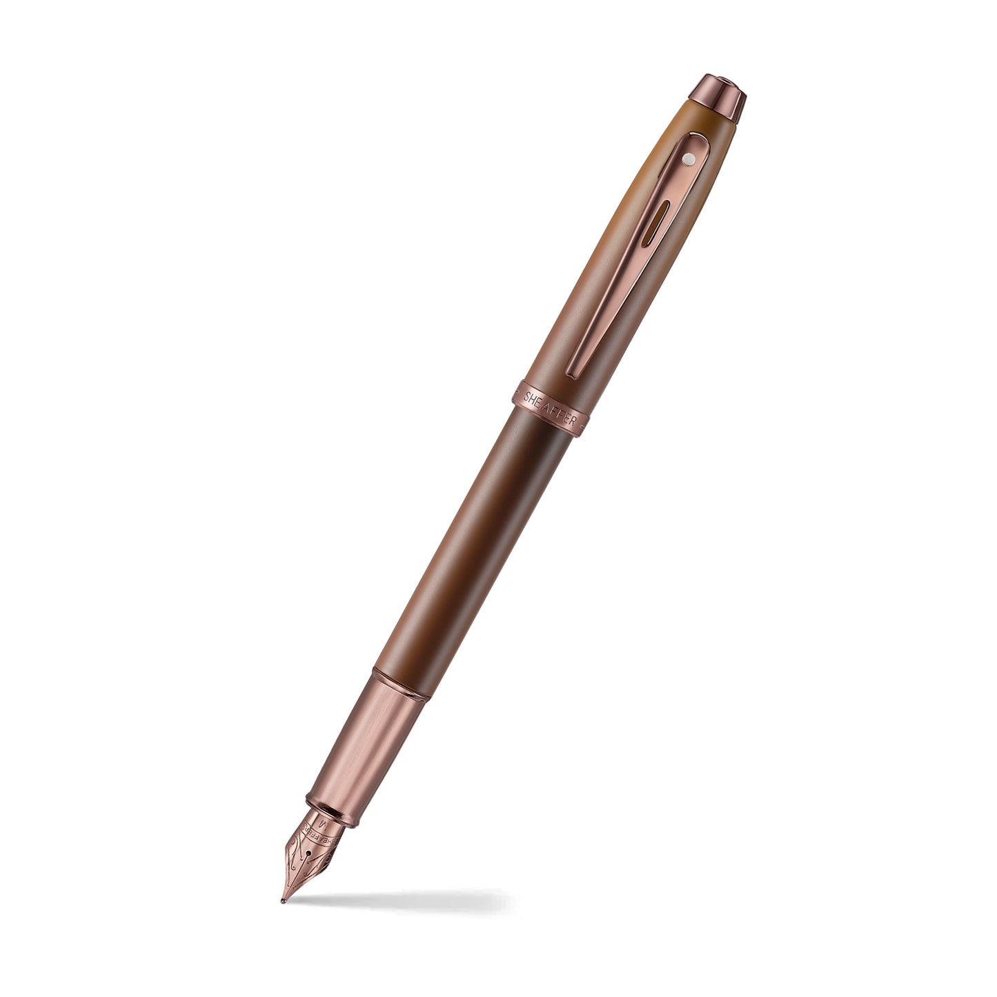 Sheaffer 100 Coffee Fountain Pen - Medium Nib