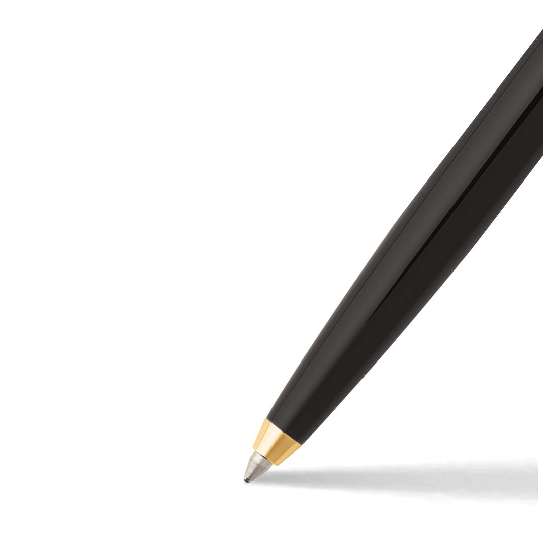 Sheaffer Sagaris Gloss Black Barrel With Chrome Top & Gold Trims Ball Pen