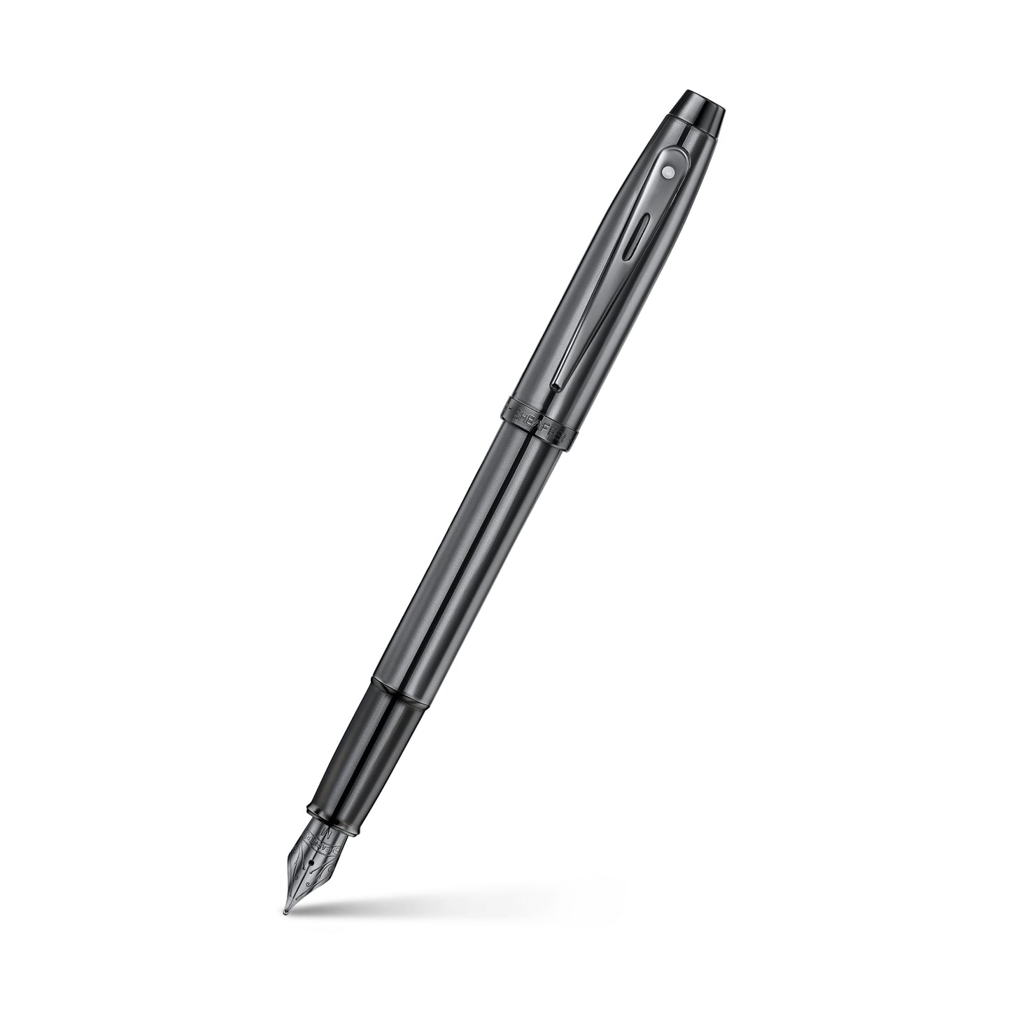 Sheaffer 100 Ionic Gunmetal Grey Fountain Pen - Medium Nib