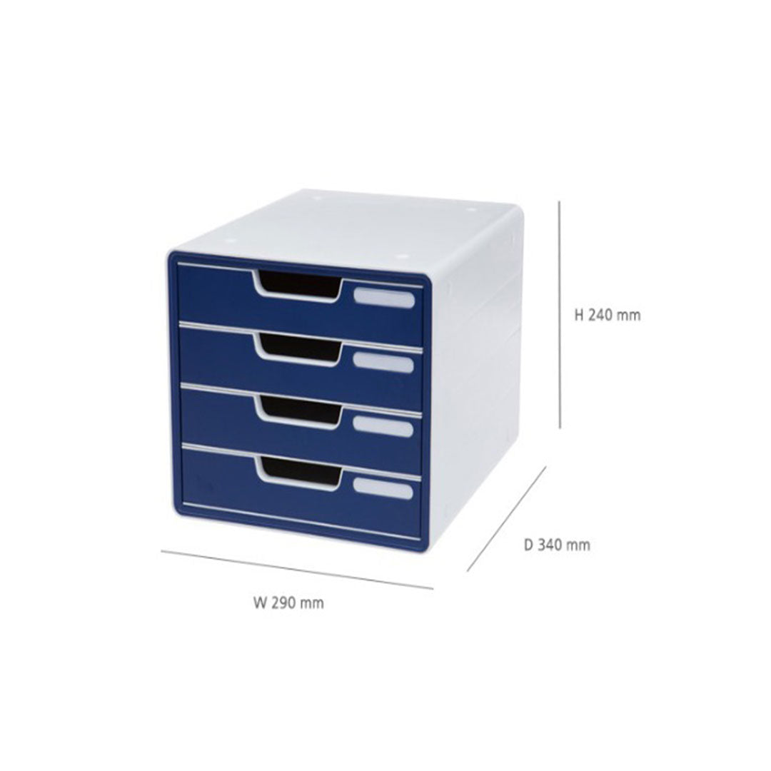 Sysmax | File Cabinet | 4 Drawers | Wine Red|Deluxe Color | For Office School & Hospital