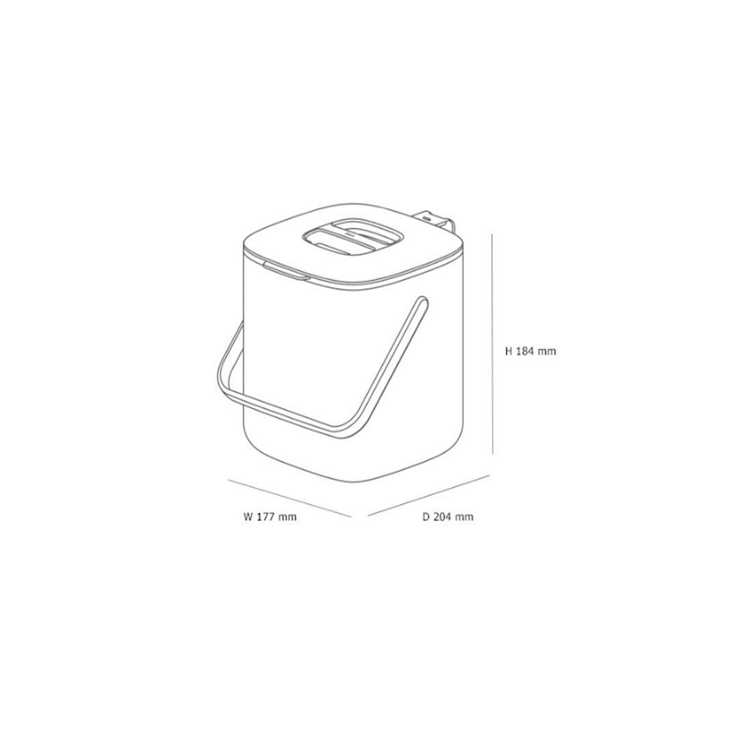 Litem Multi Utility Waste Bin - Dark Grey