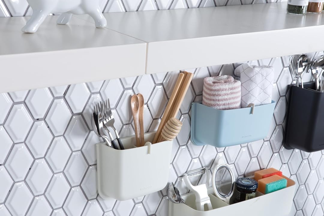 Litem | Wall Mounted | Organizer | Ivory | Myroom | For Office Home & Kitchen