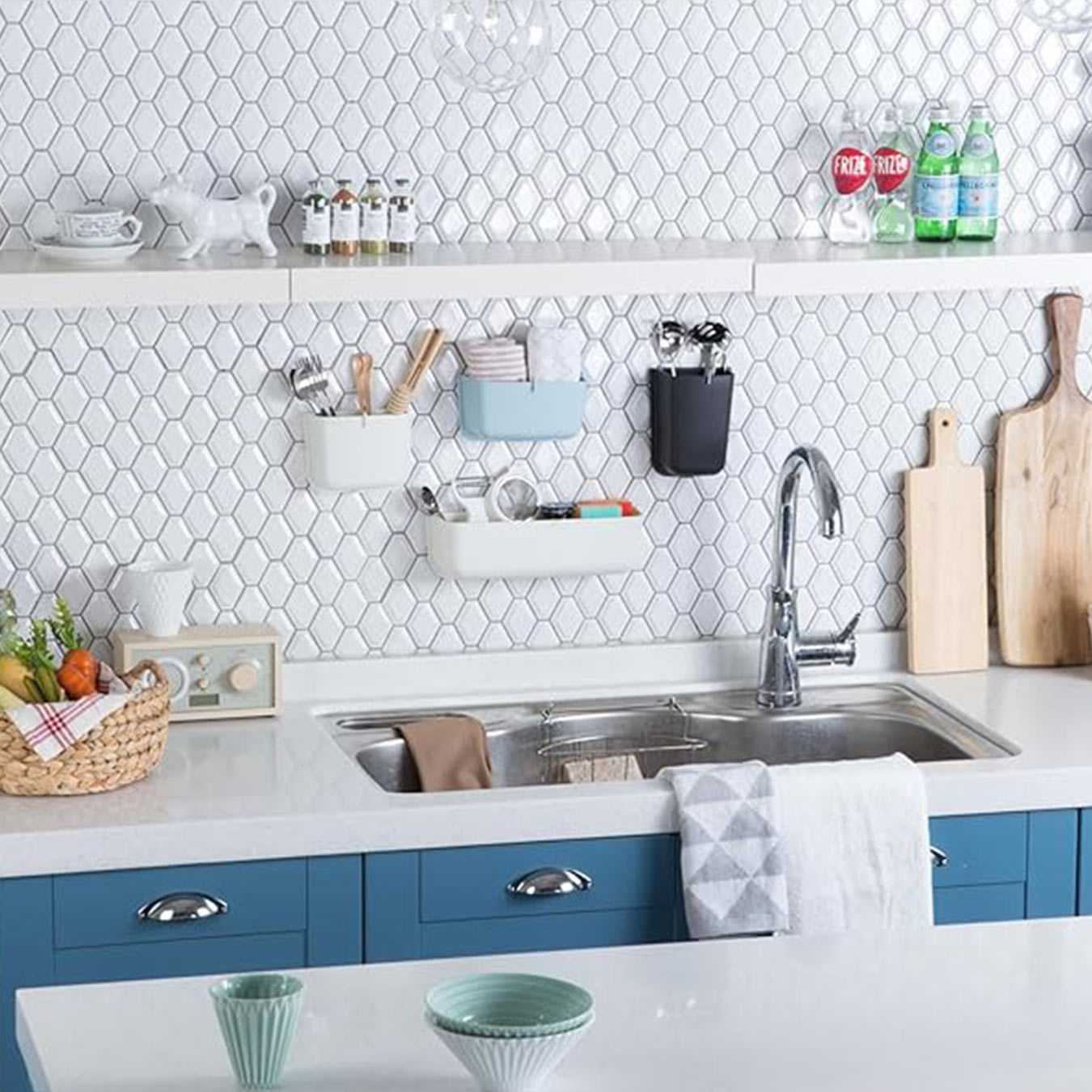 Litem | Wall Mounted | Organizer | Mint | Myroom | For Office Home & Kitchen