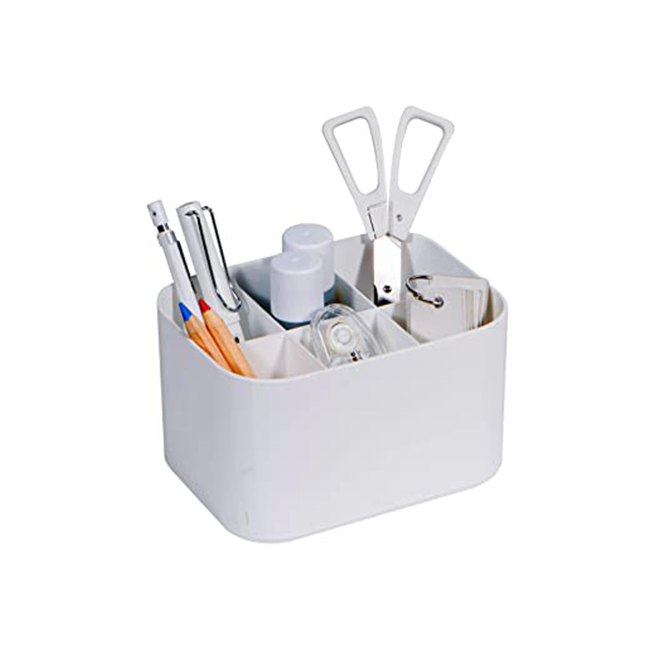 Litem | Organiser| 6 Compartments | White | My Room | Multi Cube | For Office Home & Kitchen