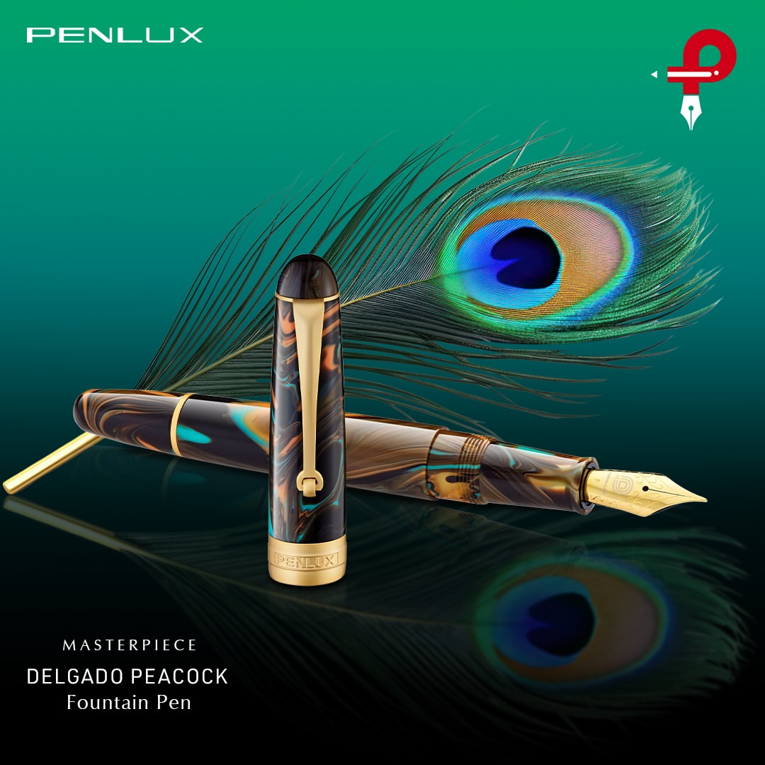 Penlux Masterpiece Delgado Peacock Fountain Pen