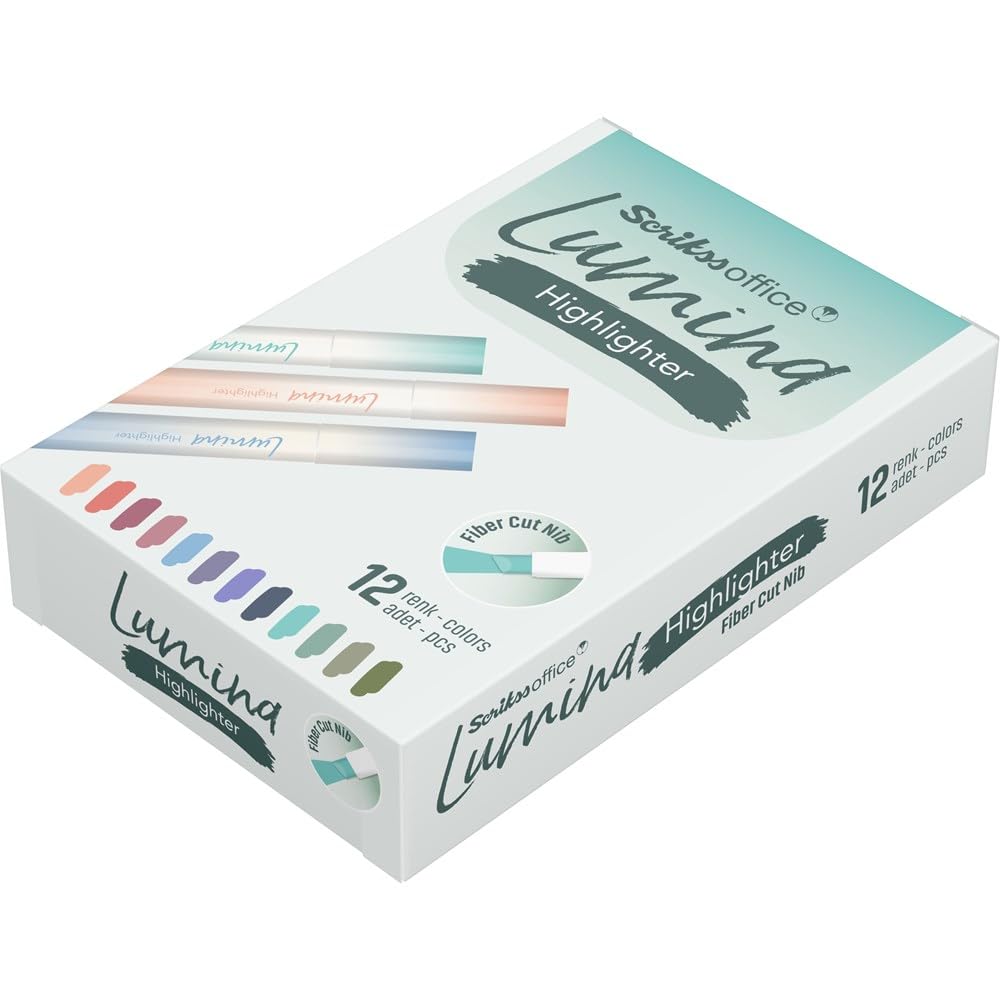 Scrikss Lumina Highilighter Pen - Pack of 12
