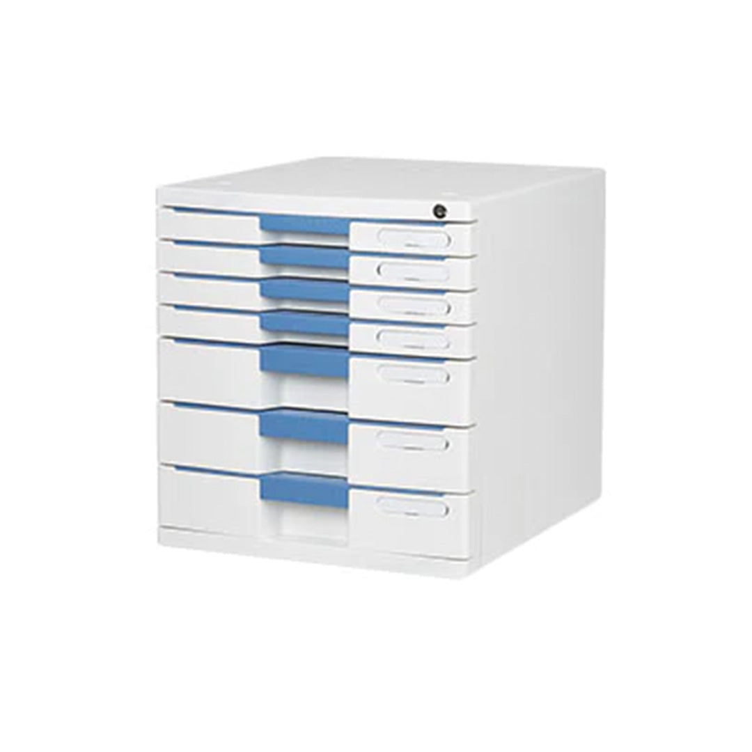 Sysmax | Lockable File Cabinet | 7 Drawers | Blue |New Max | For Office School & Hospital