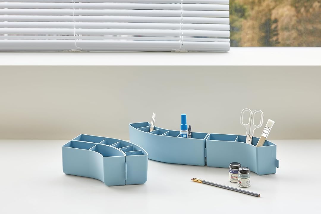 Litem Pen Stand 6 Compartment Train - Mint