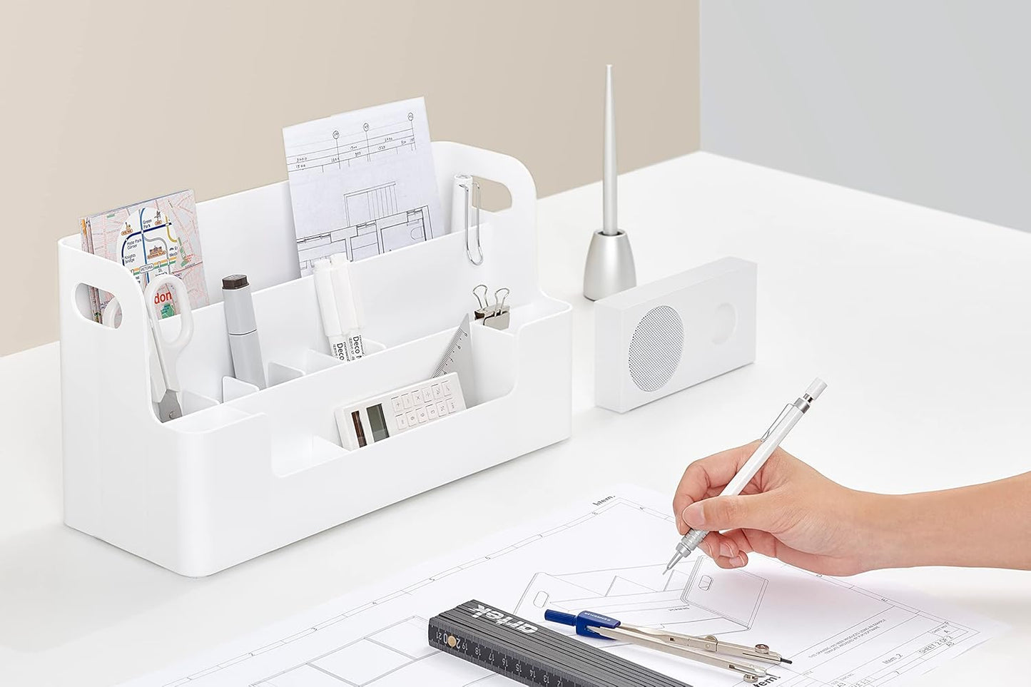 Litem Neo Desk Organizer - White
