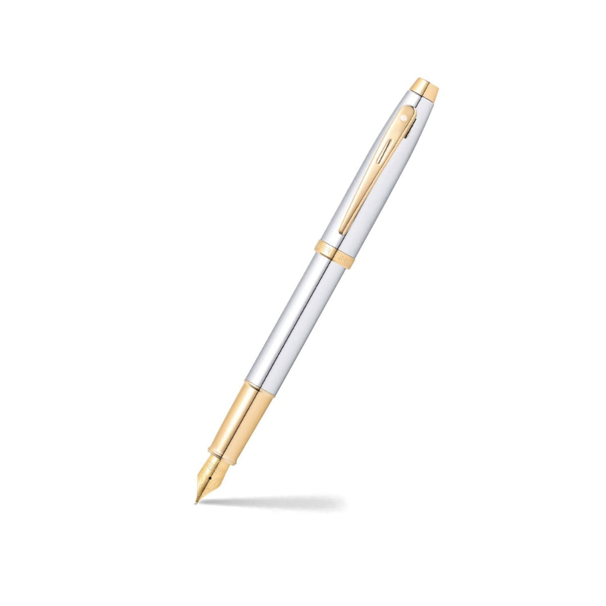 Sheaffer 100 Chrome Gold Fountain pen - Medium Nib