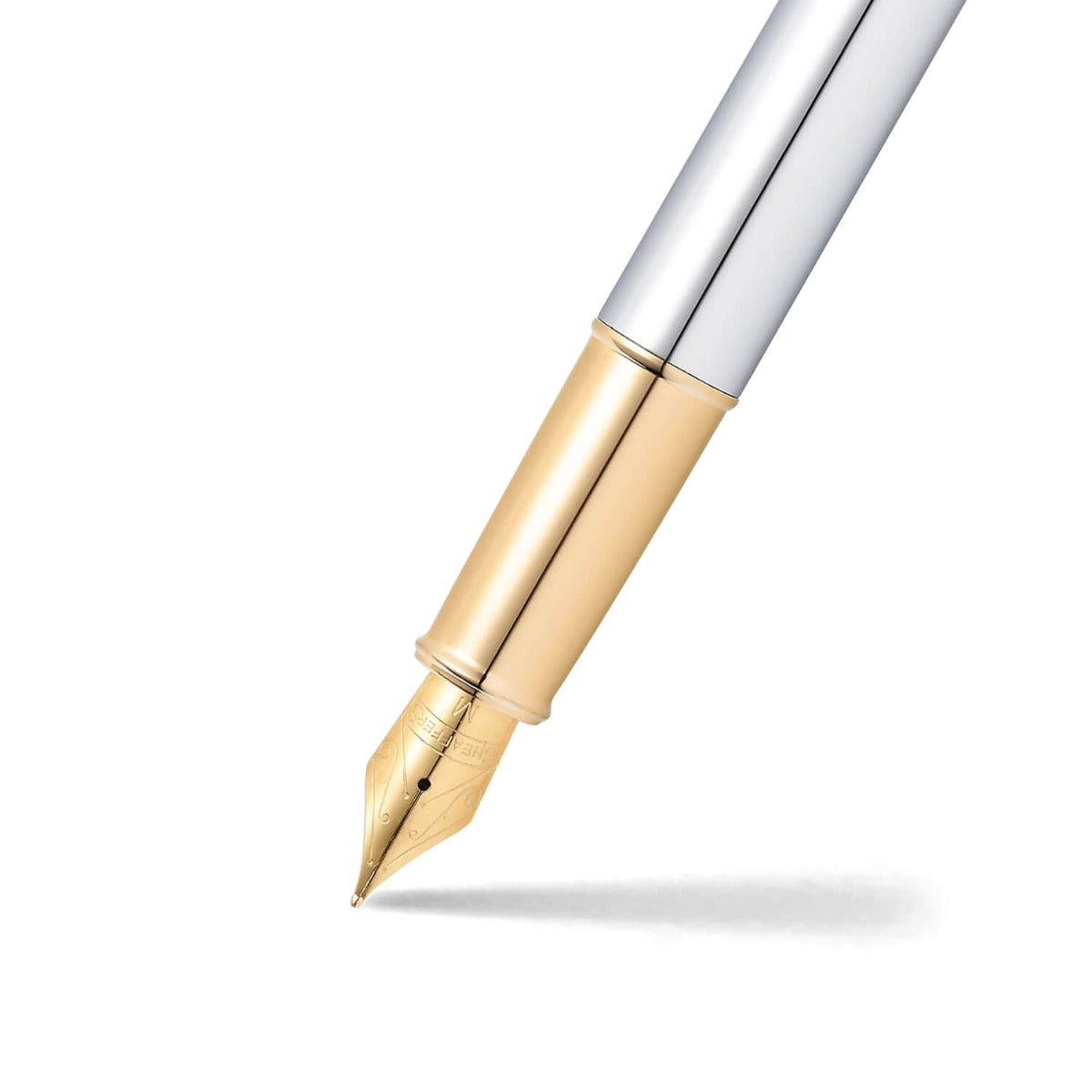 Sheaffer 100 Chrome Gold Fountain pen - Medium Nib