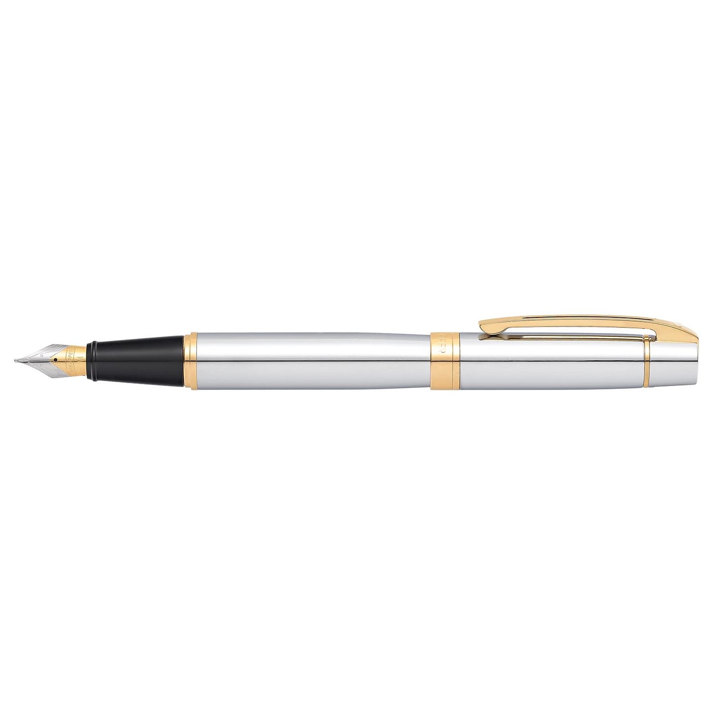 Sheaffer 300 Chrome Gold Fountain Pen - Medium Nib