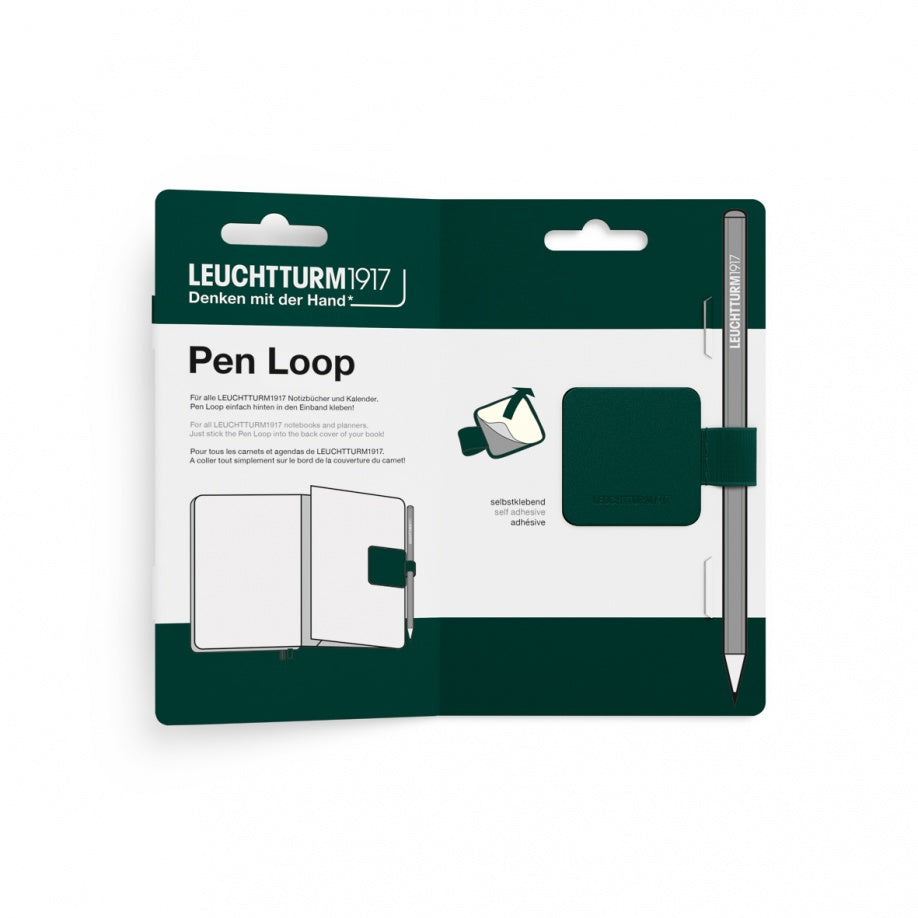 Leuchtturm1917 Pen Loop notebook holder in Forest green 