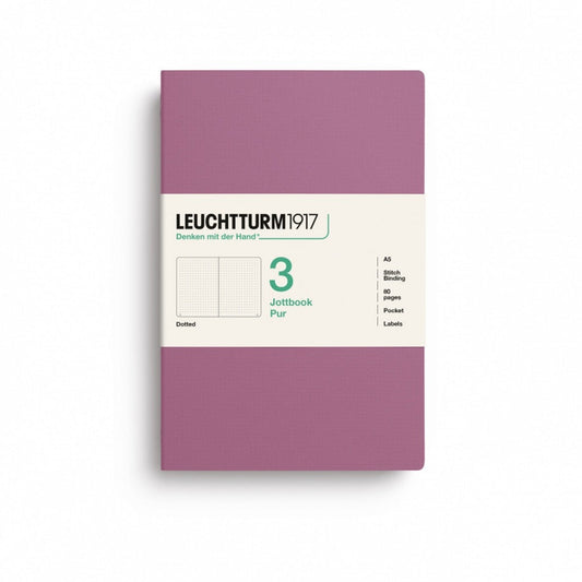 Leuchtturm1917 Jottbook A5 (80 Pages) 3-Piece Set Dotted - Dusty Rose