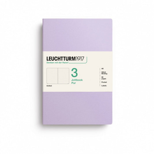 Leuchtturm1917 Jottbook A5 (80 Pages) 3-Piece Set Dotted - Lilac