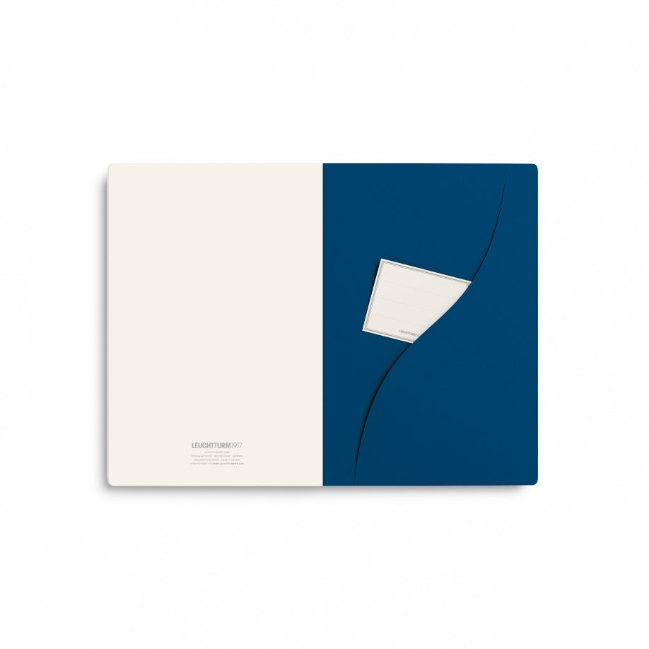 Jottbook pur (A5), 80 numbered pages, plain, Indigo, pack of 3