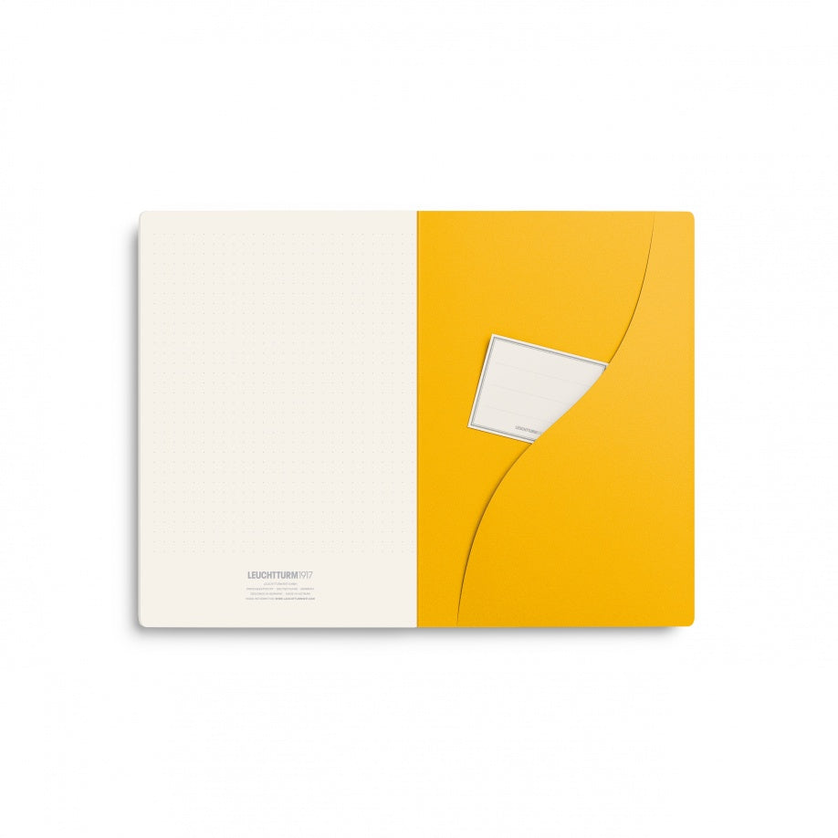Jottbook pur (A5), 80 numbered pages, dotted, Sunflower