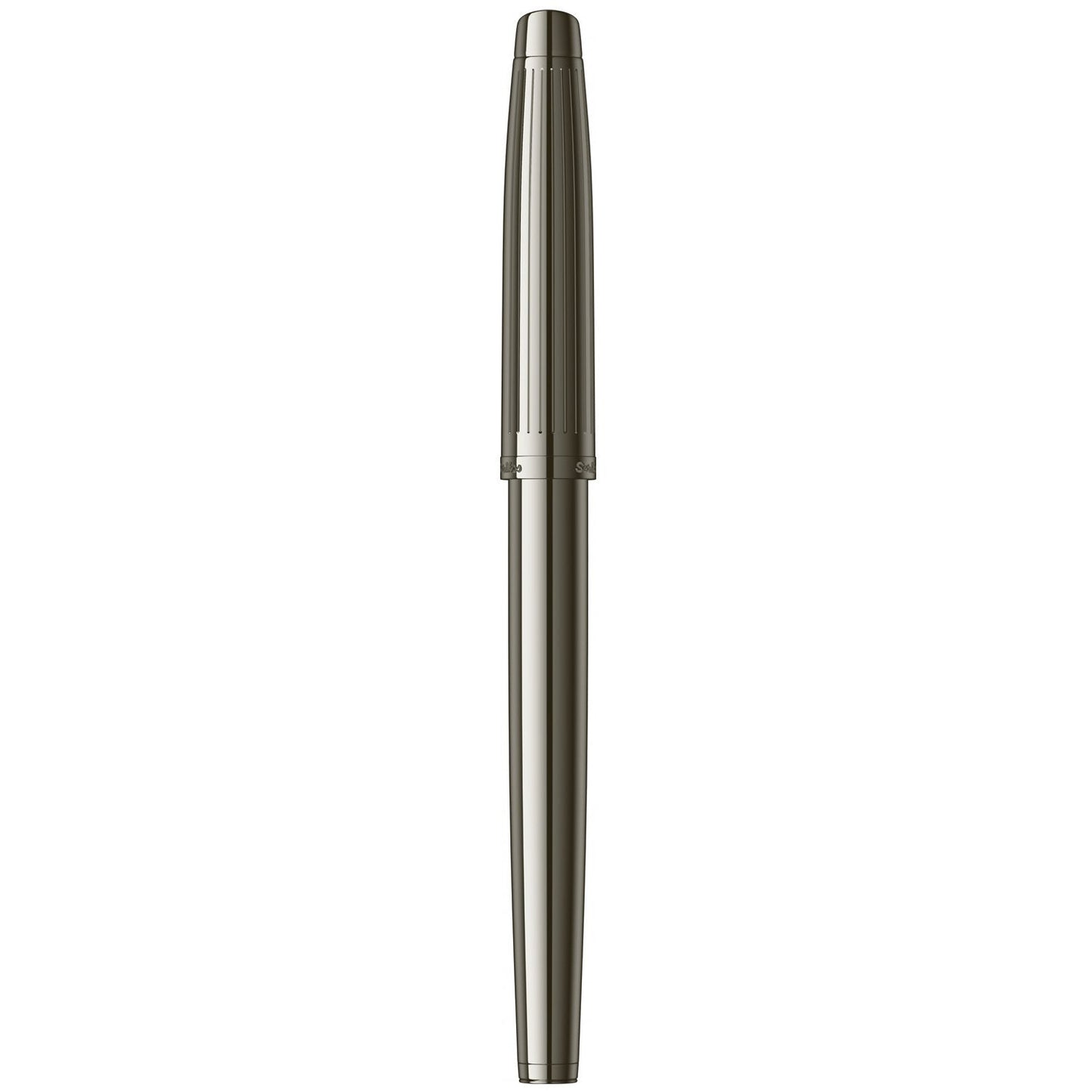 Scrikss Oscar 39 Medium nib Fountain Pen - Titanium TT on a white background