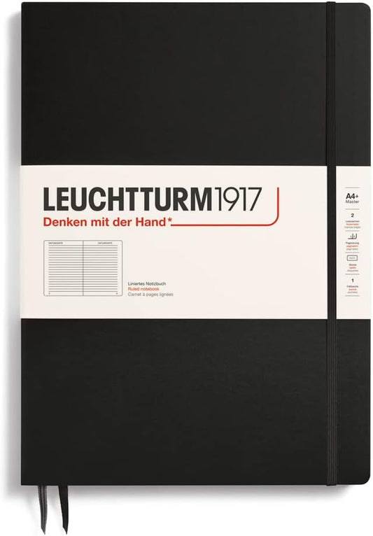 LEUCHTTURM1917 RULED NOTEBOOK-A4(123) - BLACK