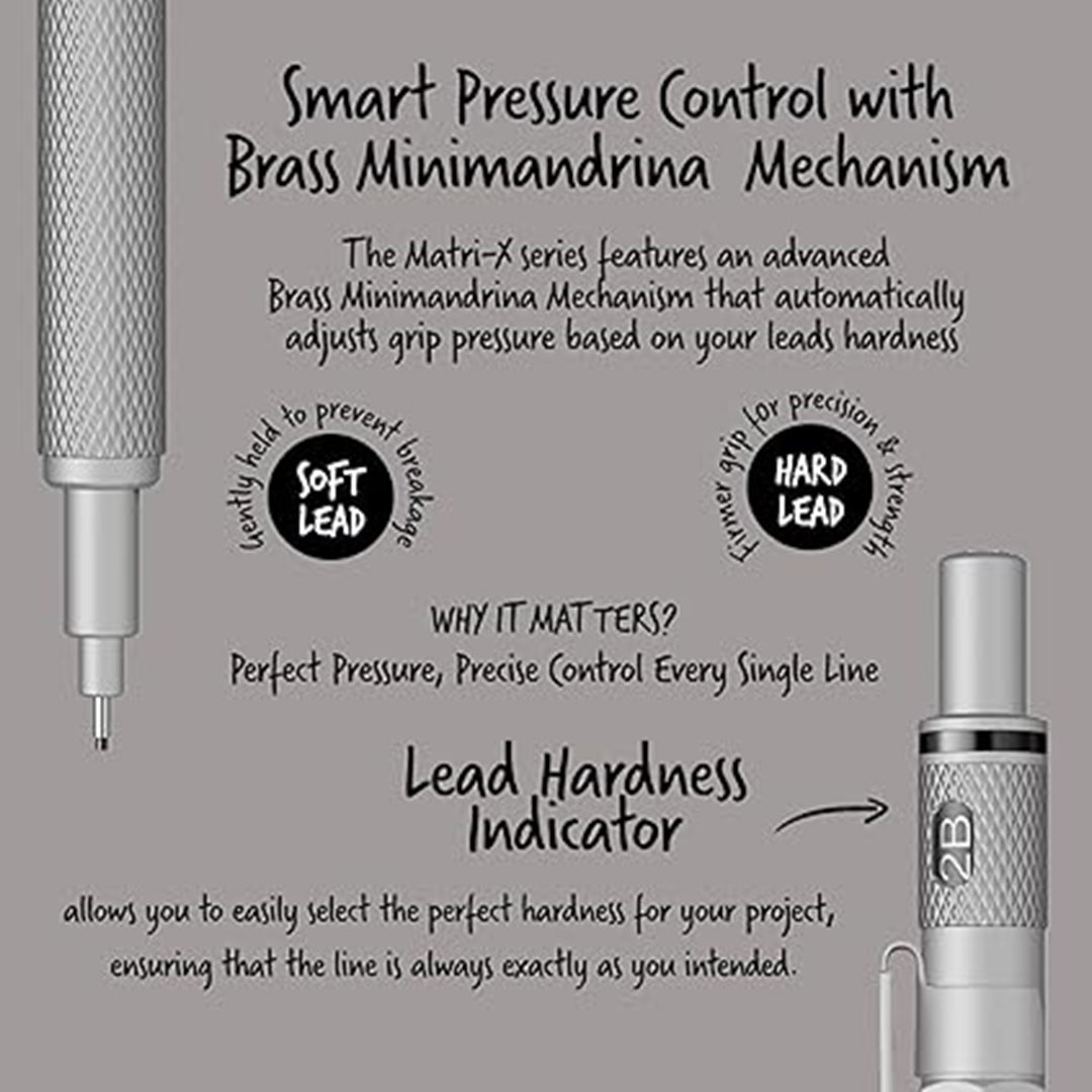 Intricate diagram of a pen mechanism with text on a gray background.