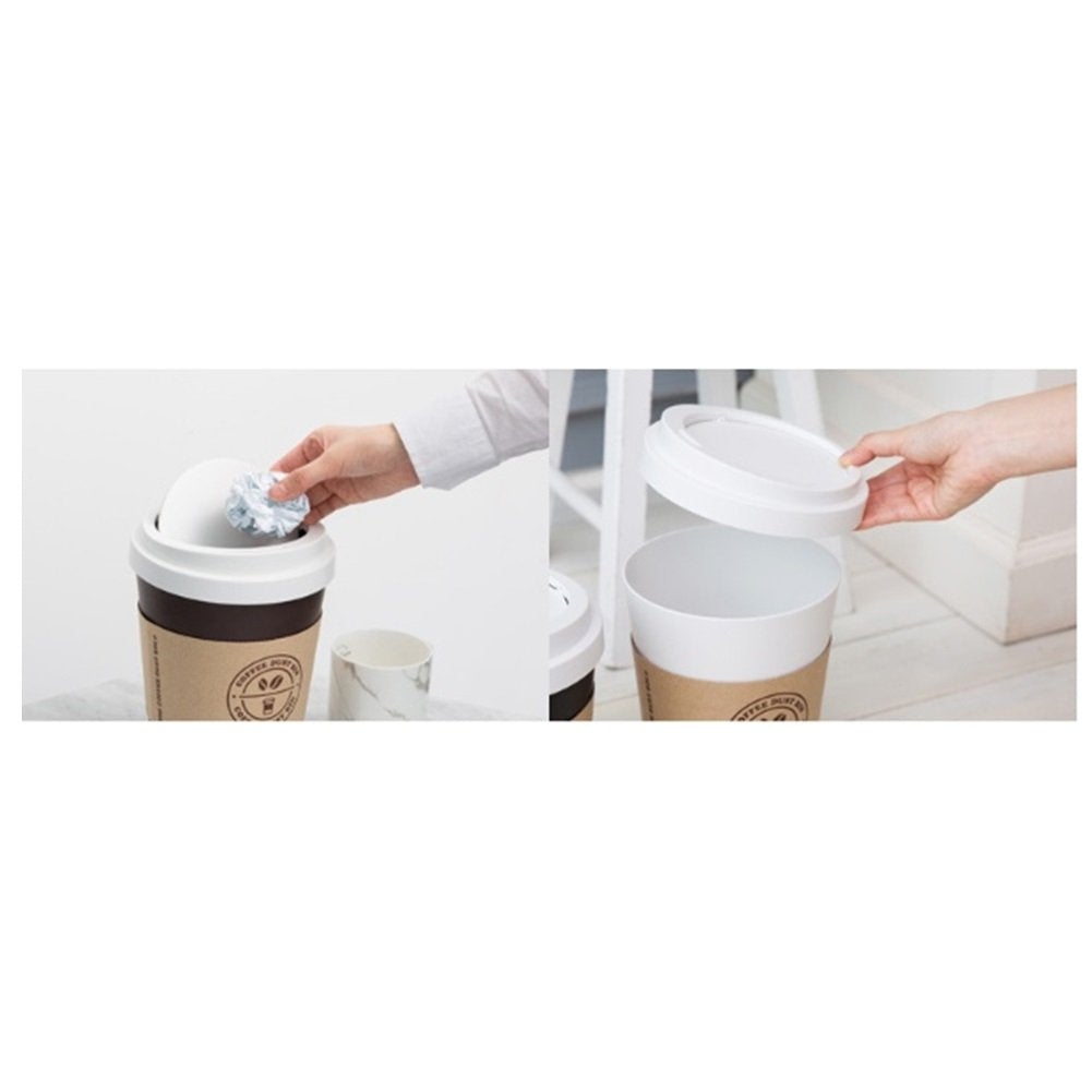 LITEM - MINI COFFEE DUST BIN - WHITE