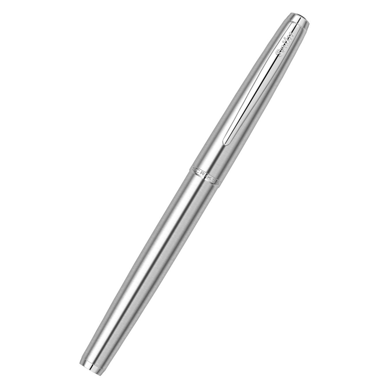 Scrikss Metropolis 78 Fountain Pen – Stainless Steel CT