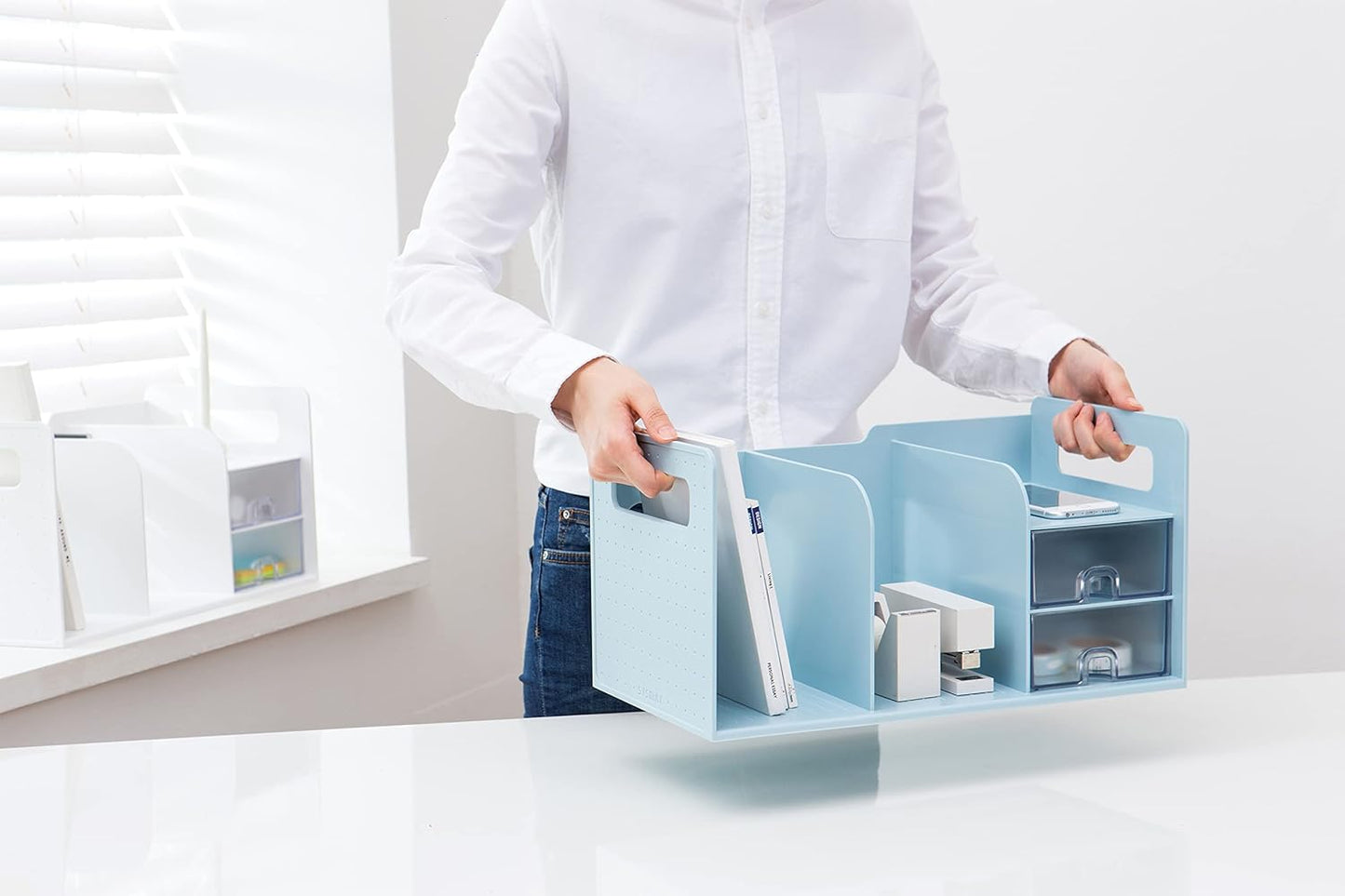 Sysmax | Book Rack With 2 Drawers | 2 Bookshelf | Organiser | Mint