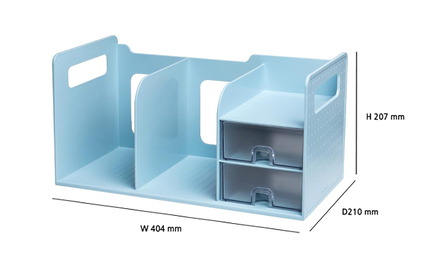 Sysmax | Book Rack With 2 Drawers | 2 Bookshelf | Organiser | Mint