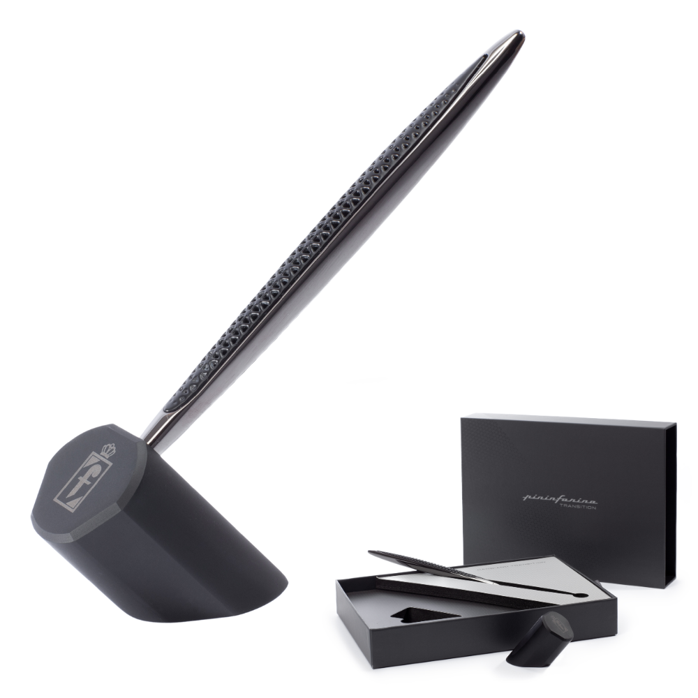 Pininfarina | Cambiano Transition Edition | Stylus with Ethergraf Tip | Inclined Desk Stand |