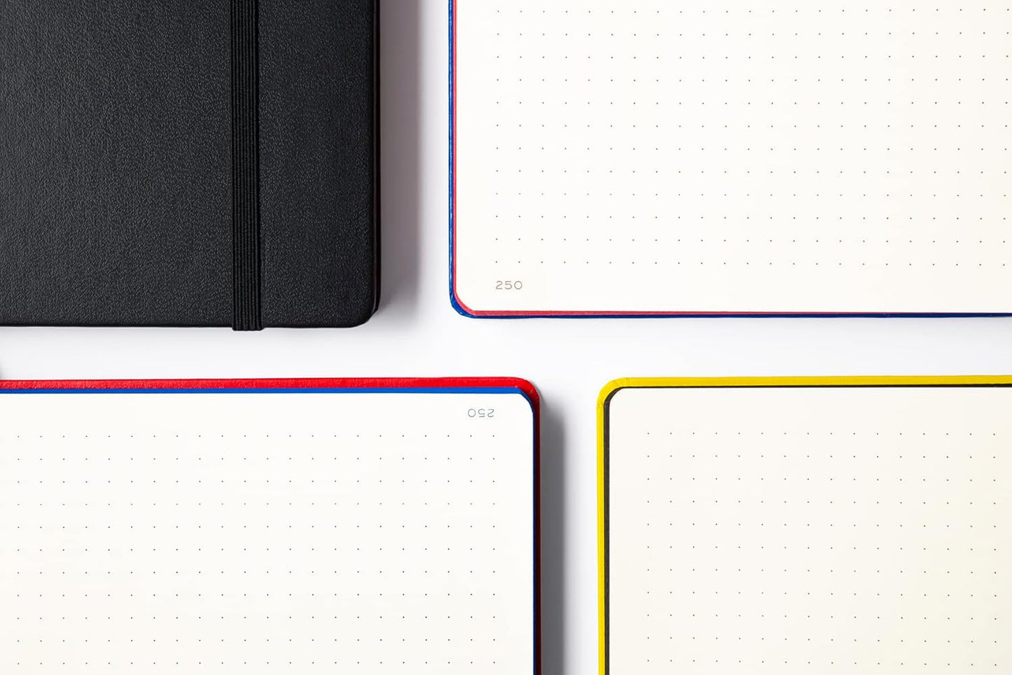 LEUCHTTURM1917 DOTTED NOTEBOOK-BAUHAUS ED A5(251) - RED