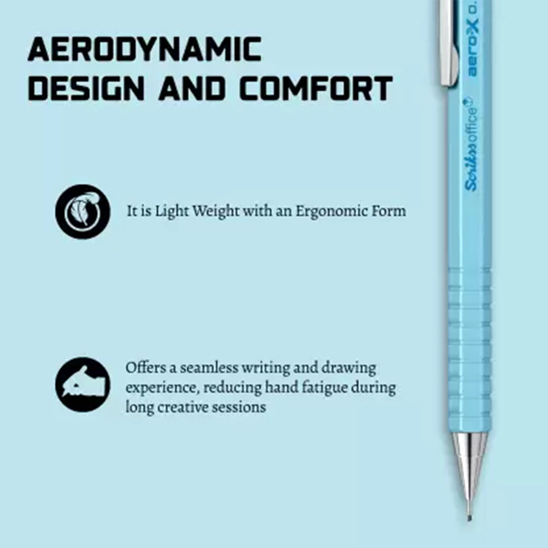 Scrikss Aero-X 0.7mm Mechanical Pencil - Light Blue