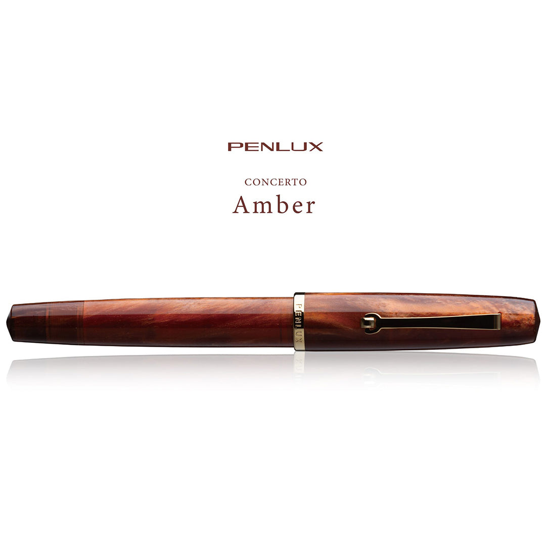 Penlux Concerto Amber Fountain Pen