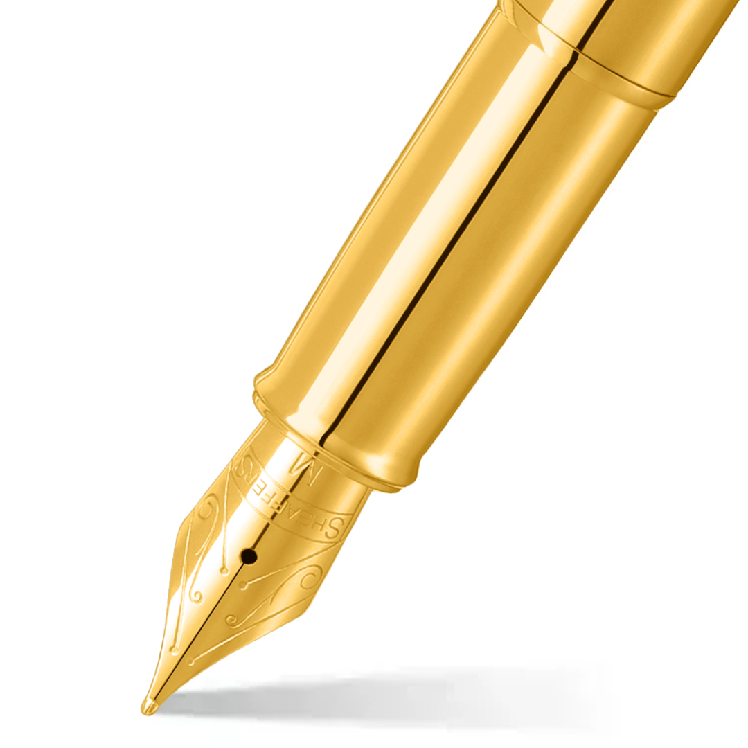 Sheaffer 100 Glossy PVD Gold Fountain Pen