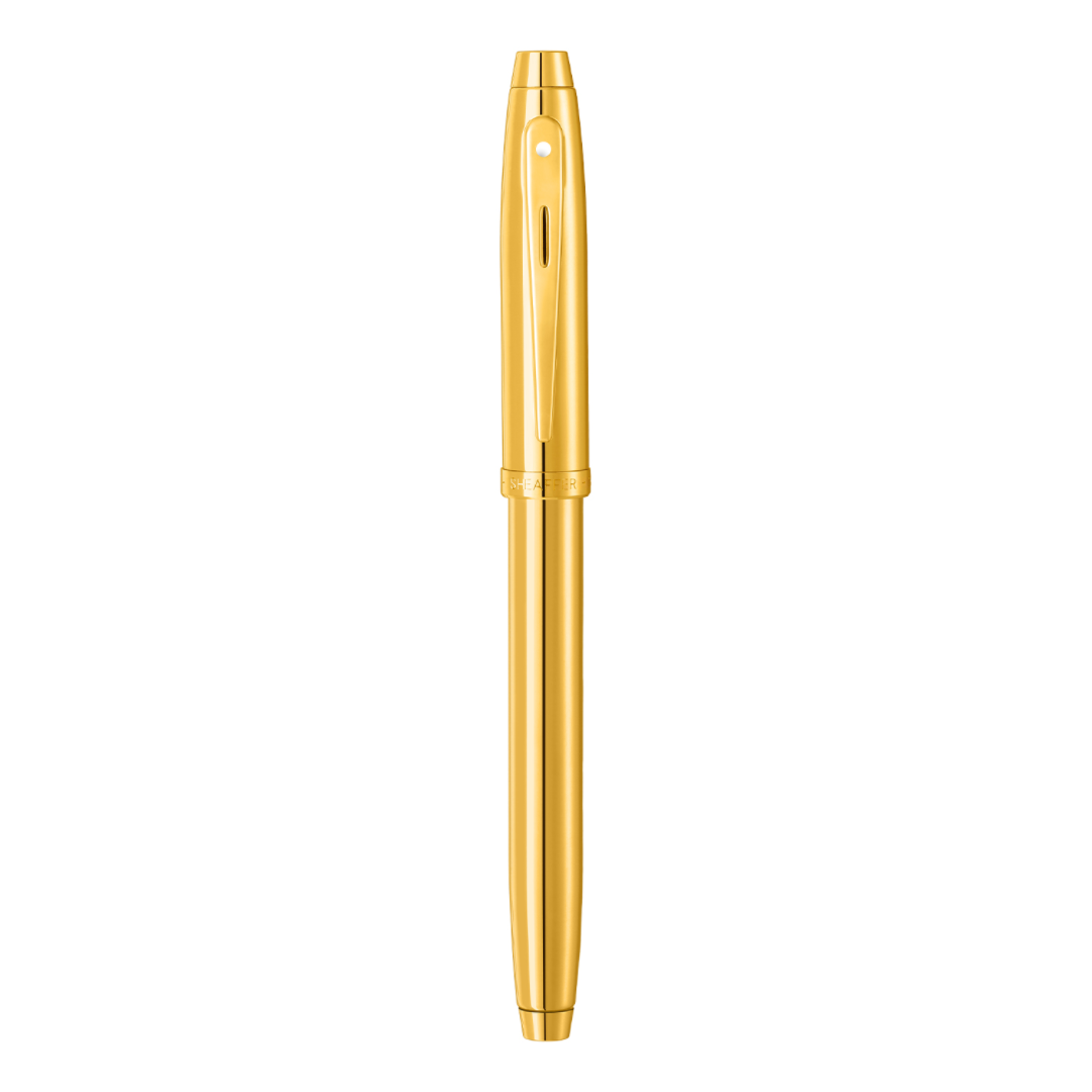 Sheaffer 100 Glossy PVD Gold Fountain Pen