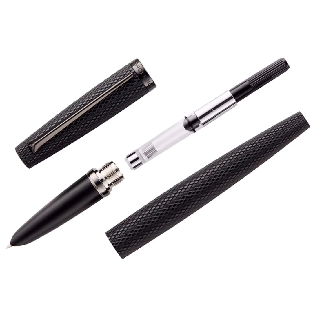 Diplomat Viper Black Guilloche Fountain Pen