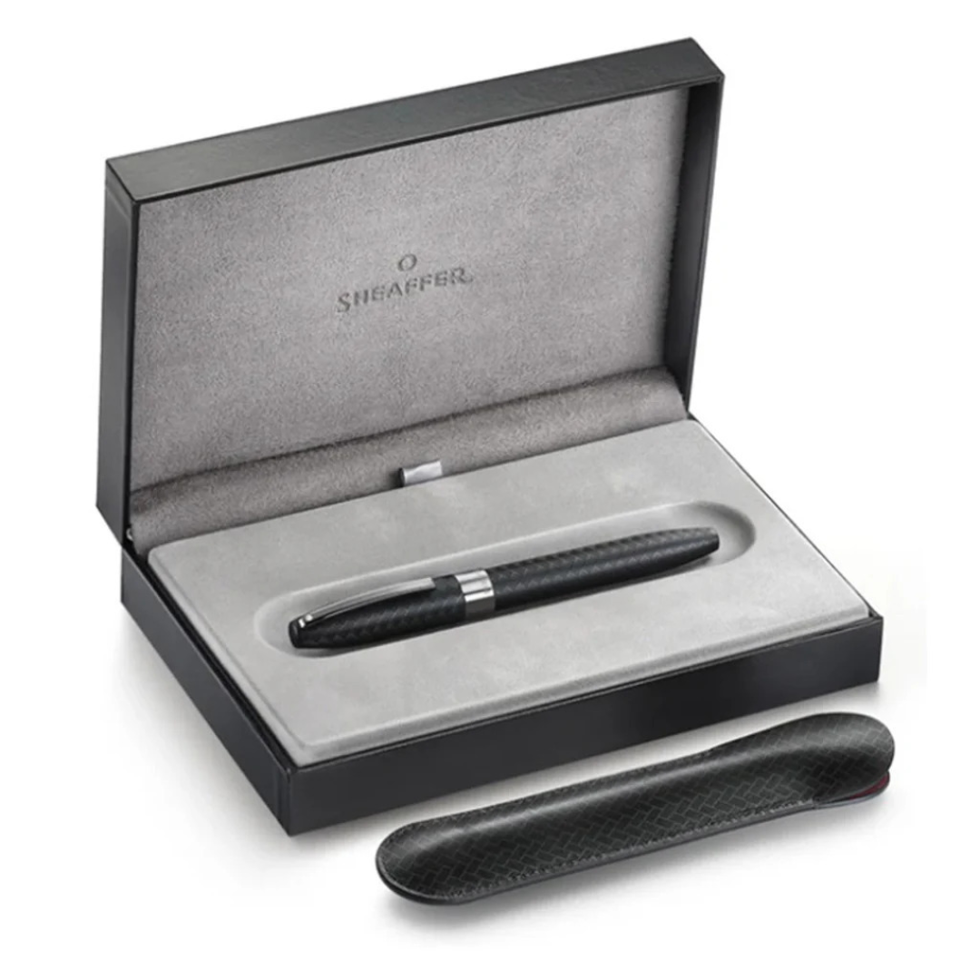Shreaffer Legacy Chevron Matt Black PVD Fountain Pen