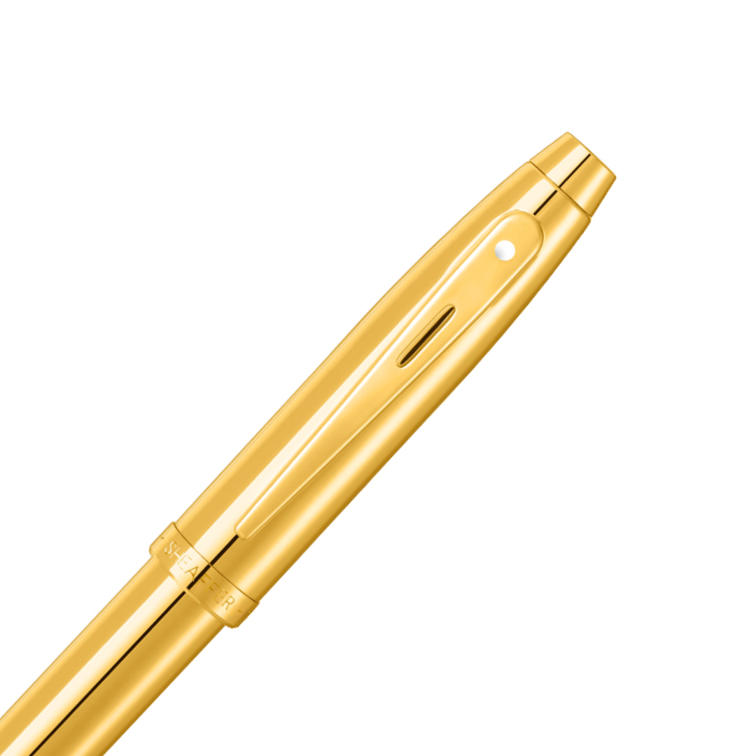 Sheaffer 100 Glossy PVD Gold Fountain Pen
