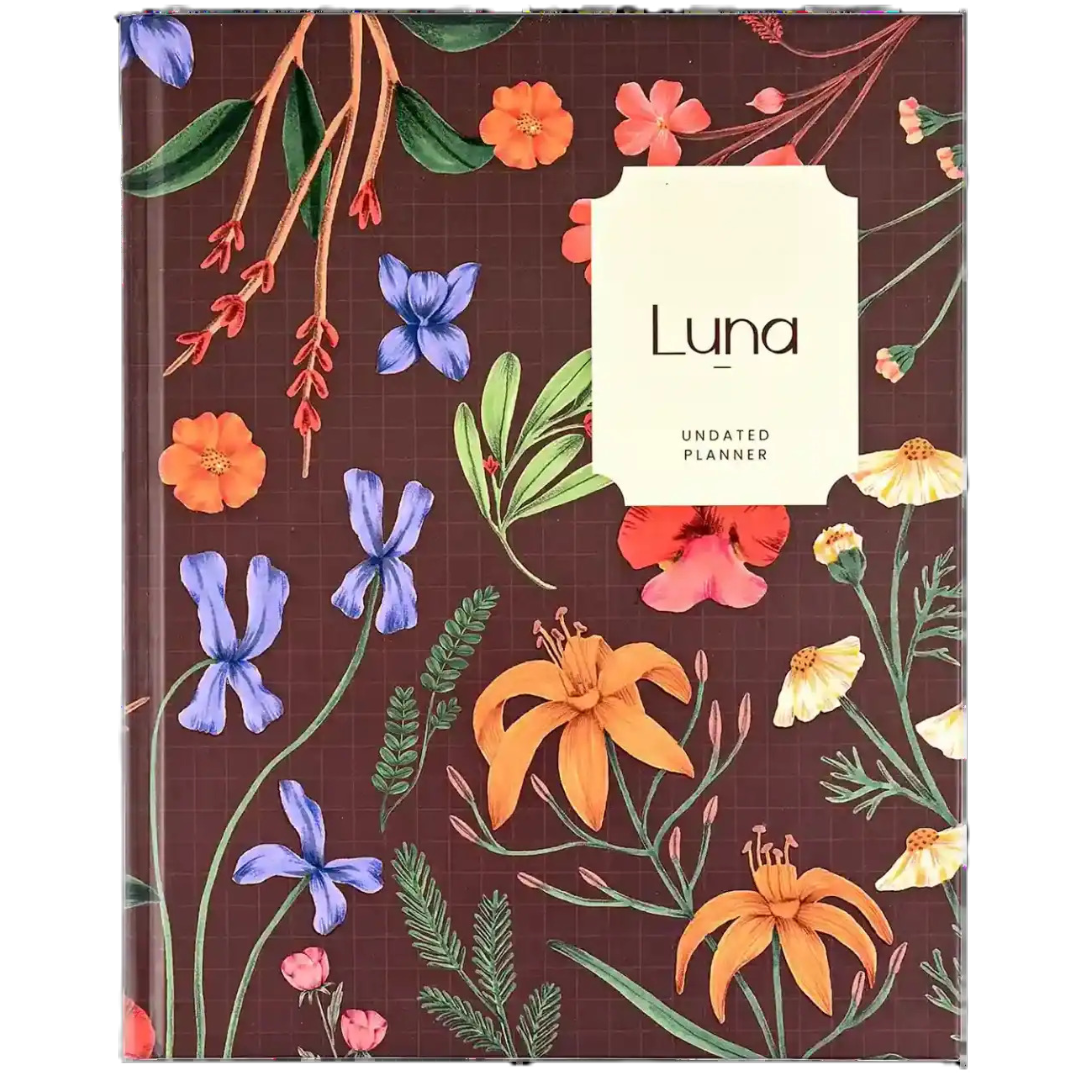 Scholar Luna Undated Planner – Maroon