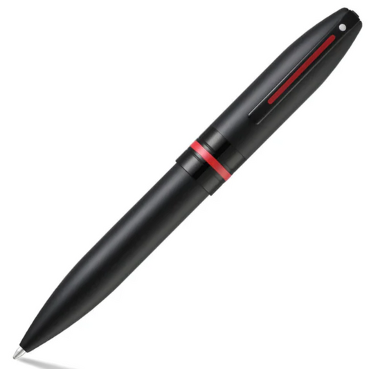 Sheaffer Icon Matt Black Red Trims Ball Pen