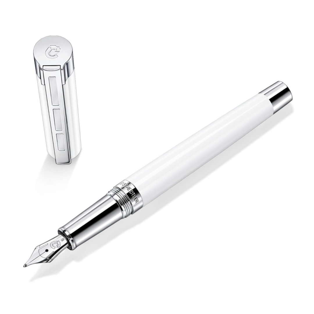 Staedtler Premium Resina White Barrel Fountain Pen