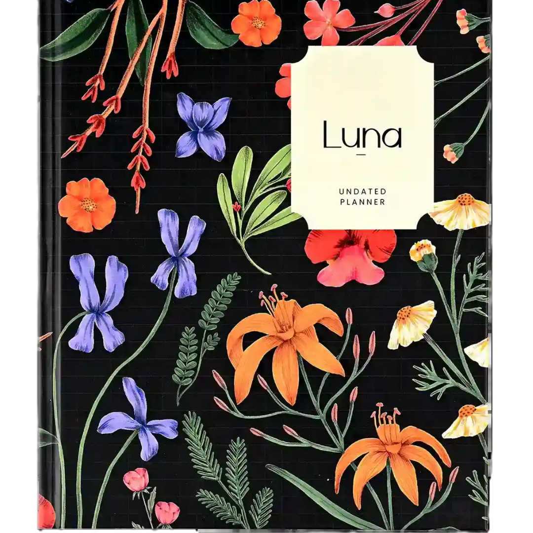 Scholar Luna Undated Planner – Black