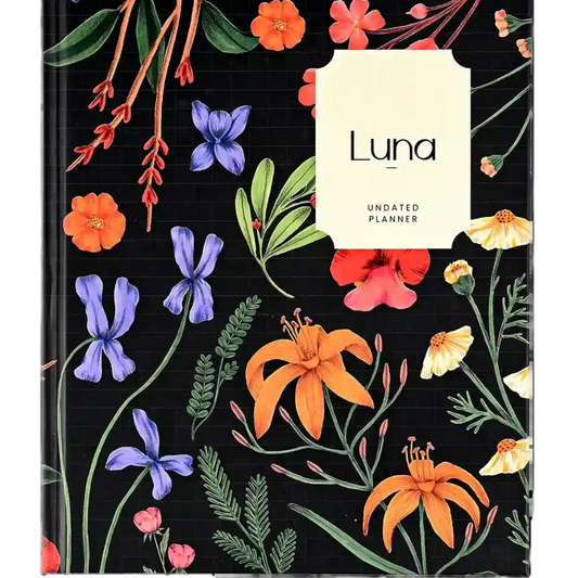 Scholar Luna Undated Planner – Black