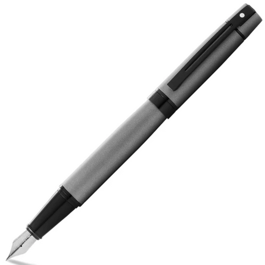 Sheaffer 300 Matt Grey Fountain Pen - Medium Nib