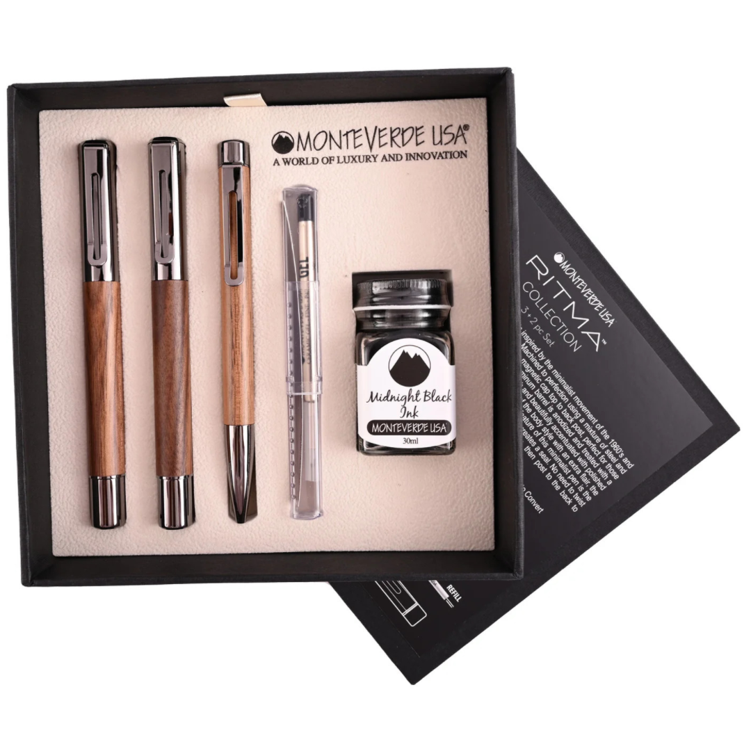 Monteverde Ritma Gift Set of 5- Walnut (Special Edition)