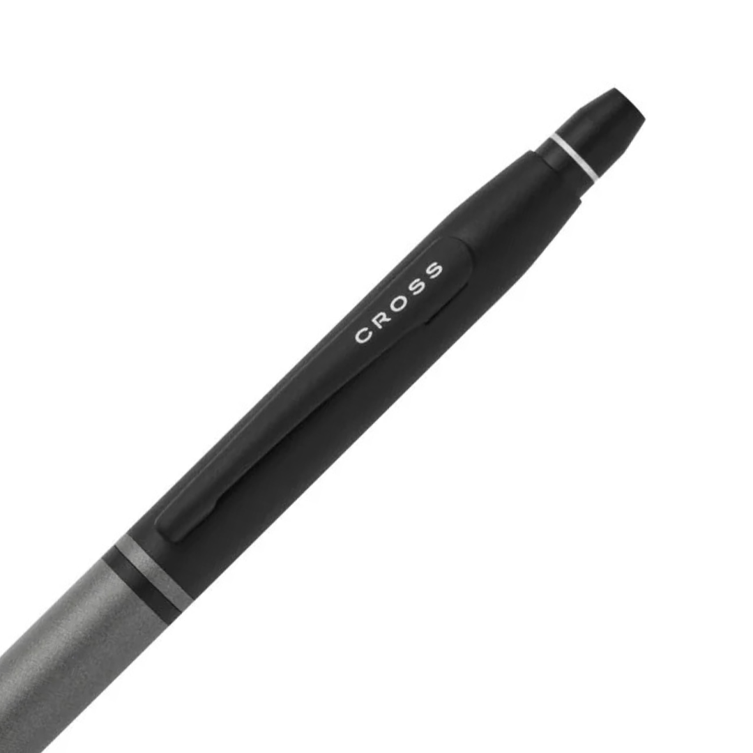 Cross Click Tuxedo Satin Metallic Gray Ballpoint Pen