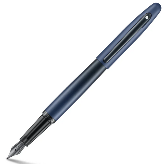 Sheaffer VFM Matt Blue/Black Fountain Pen - Medium Nib