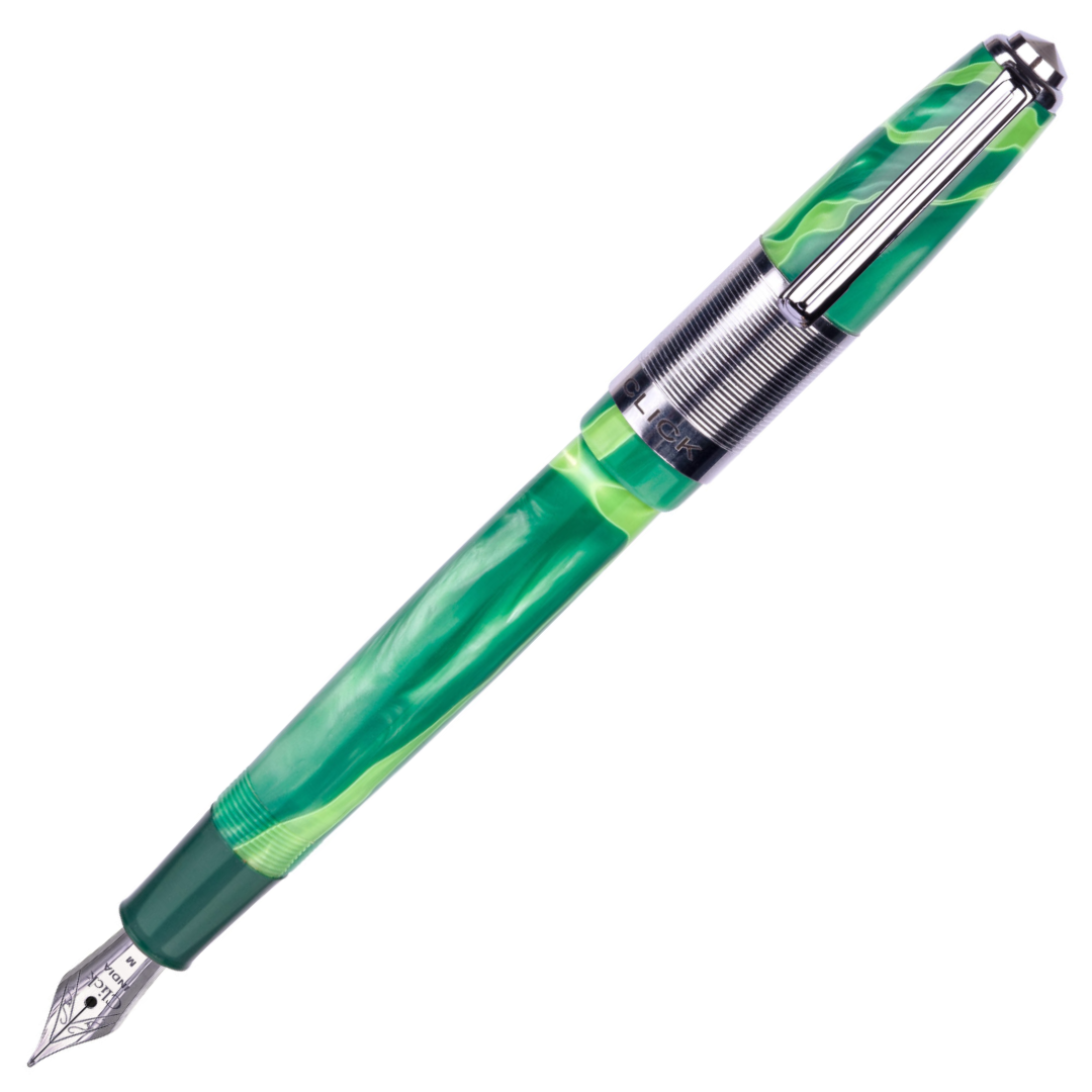 Click Retro Acrylic Fountain Pen Green